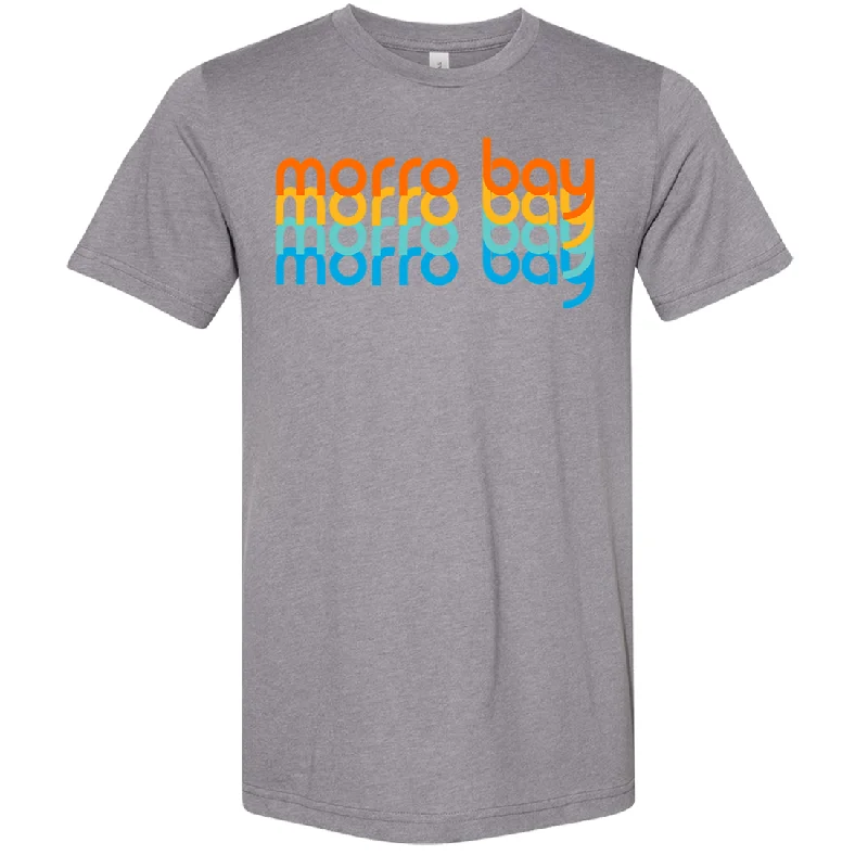 Morro Bay Stacked Asst Colors Sueded Tee