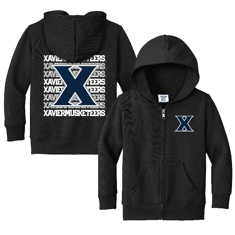 Xavier Musketeers Retro Toddler Full-Zip Sweatshirt