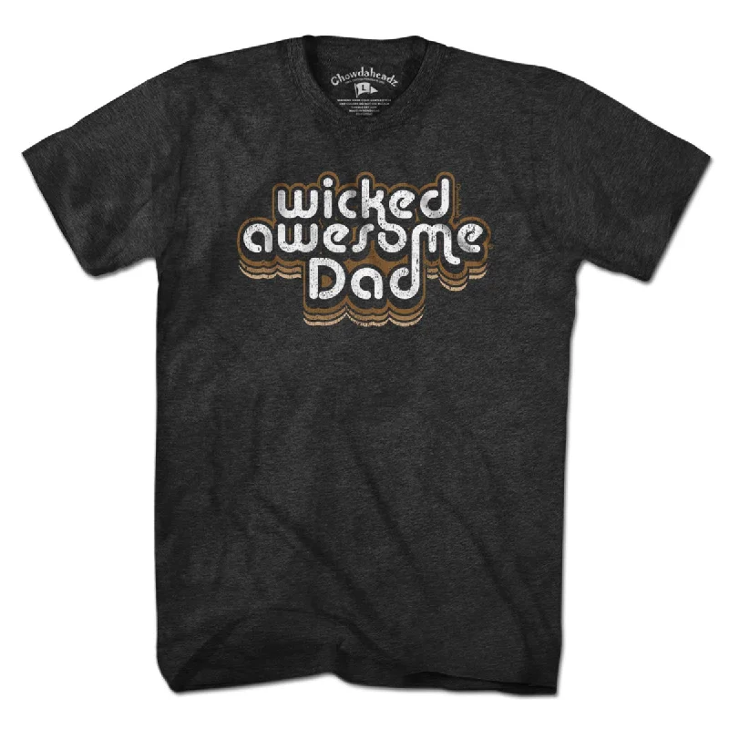 Wicked Awesome Dad Retro T-Shirt