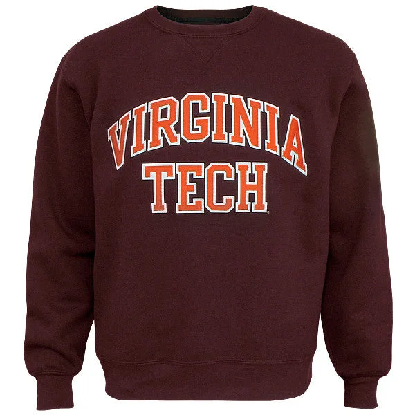 Virginia Tech Embroidered Twill Crew Sweatshirt: Maroon by Gear