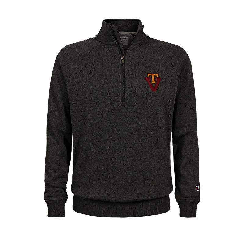 Virginia Tech Triumph Vault Fleece 1/2 Zip: Charcoal by Champion