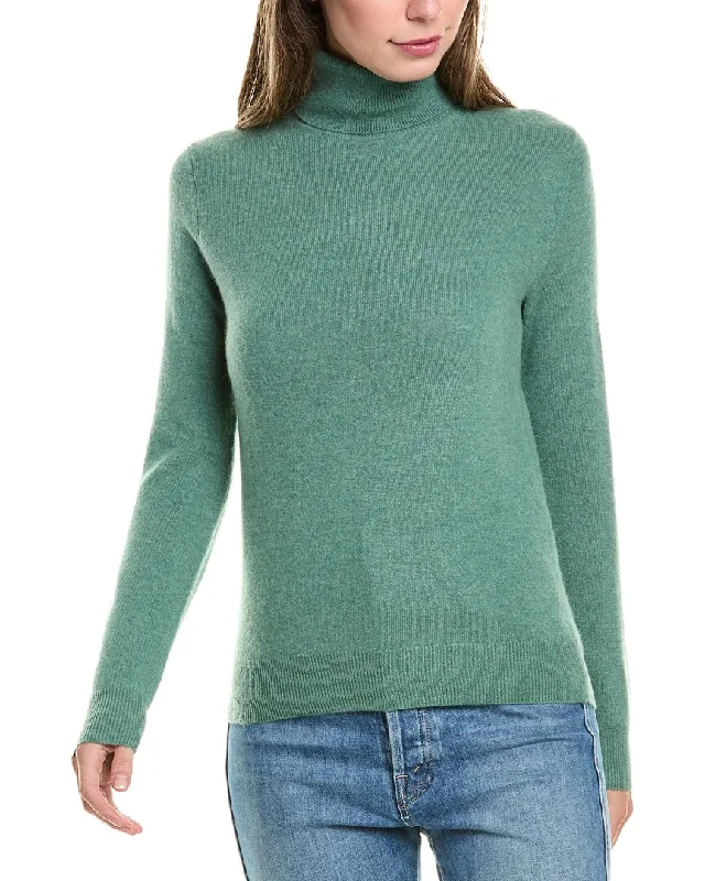 Amicale Cashmere Basic Turtleneck Cashmere Sweater