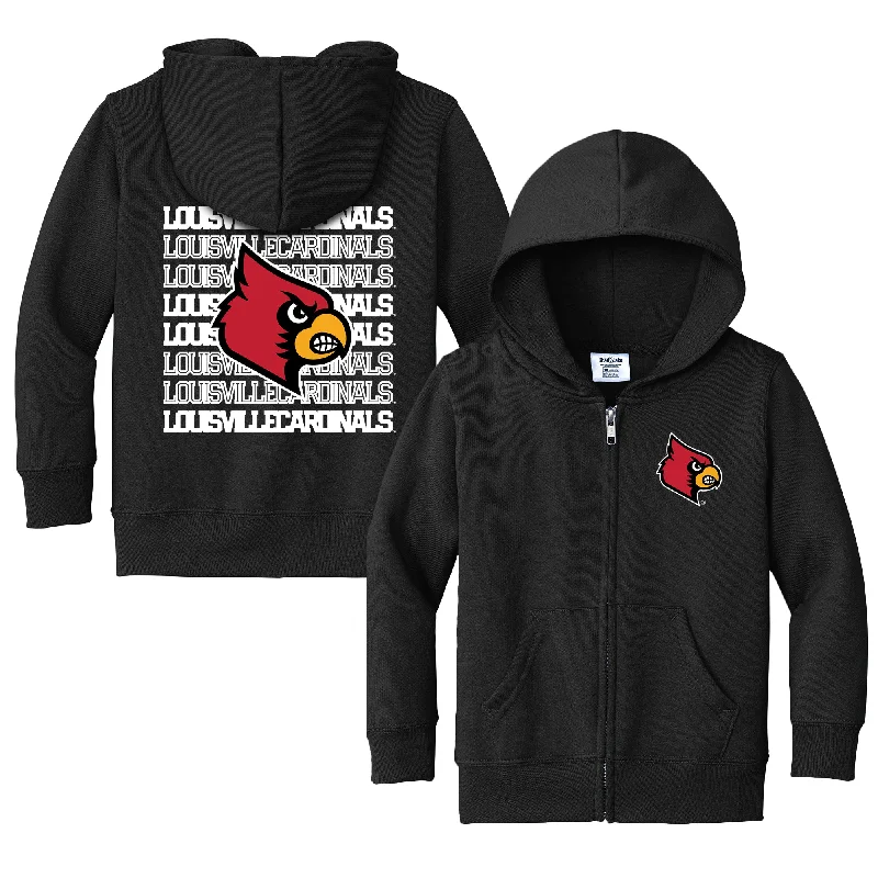 Louisville Cardinals Retro Toddler Full-Zip Sweatshirt