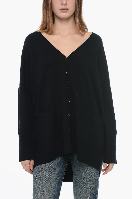 Allude Cashmere Cardigan with V-Neck