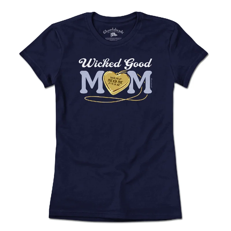 Wicked Good Mom Heart Pendant T-Shirt