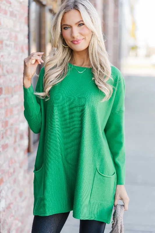 Loving My Life Bright Green Pocket Tunic