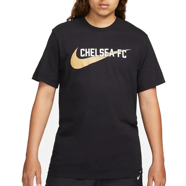 Nike Chelsea Swoosh T-Shirt 23/24 (Black/Gold)