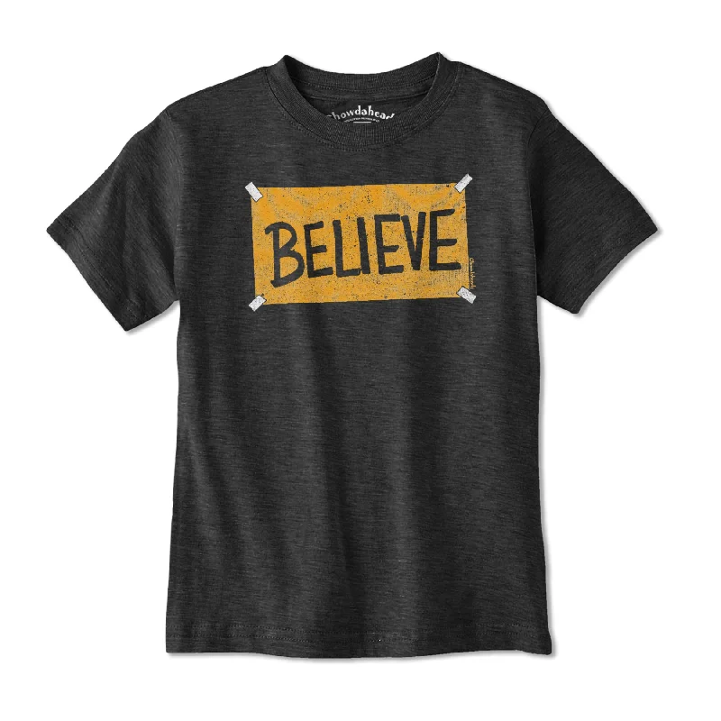 Believe Black & Gold Sign Youth T-Shirt