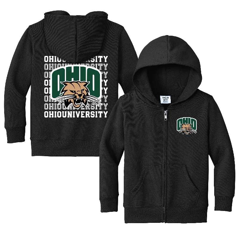 Ohio Bobcats Retro Toddler Full-Zip Sweatshirt