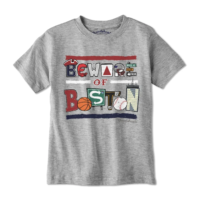 Beware of Boston Icons Youth T-Shirt