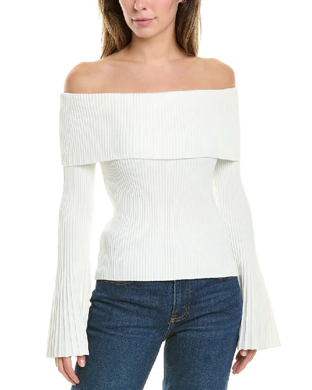 BCBGMAXAZRIA Off Shoulder Sweater