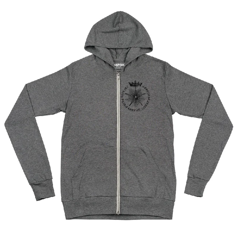 Where Discipline Reigns Liberty Flourishes Tri-Blend Zip Hoodie