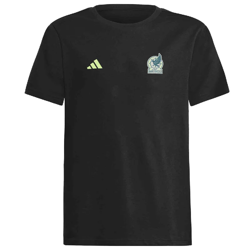 adidas Youth Mexico Nation T-Shirt 24/25 (Black)