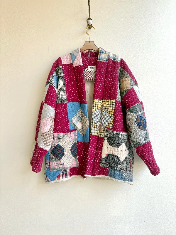 Heirloom Quilt Coat (Red Multi Color)