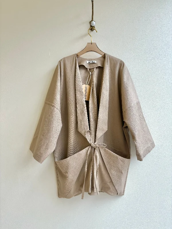 Tan Cotton Canvas Chore Jacket