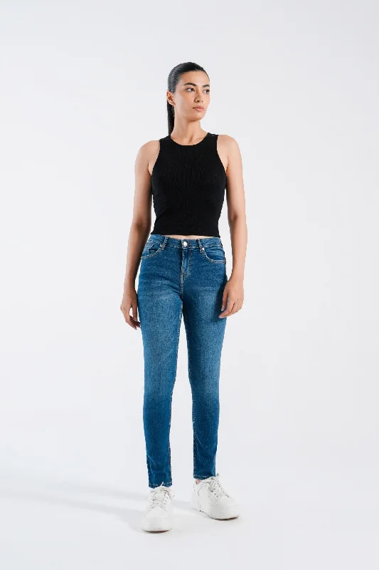 Basic Regular Rise Skinny Jeans