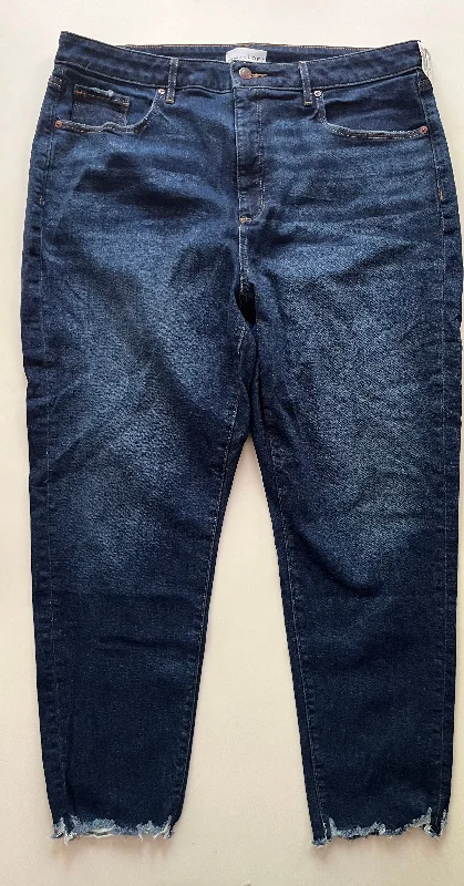 Jeans Skinny By Loft In Denim, Size: 18