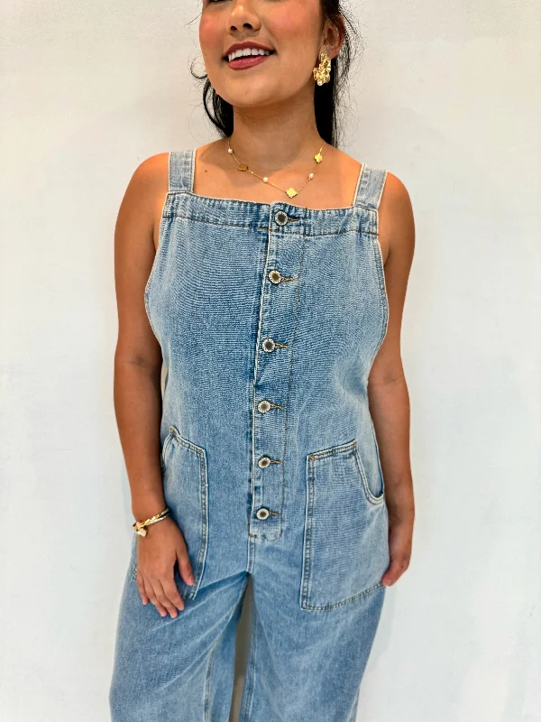 luisa denim romper