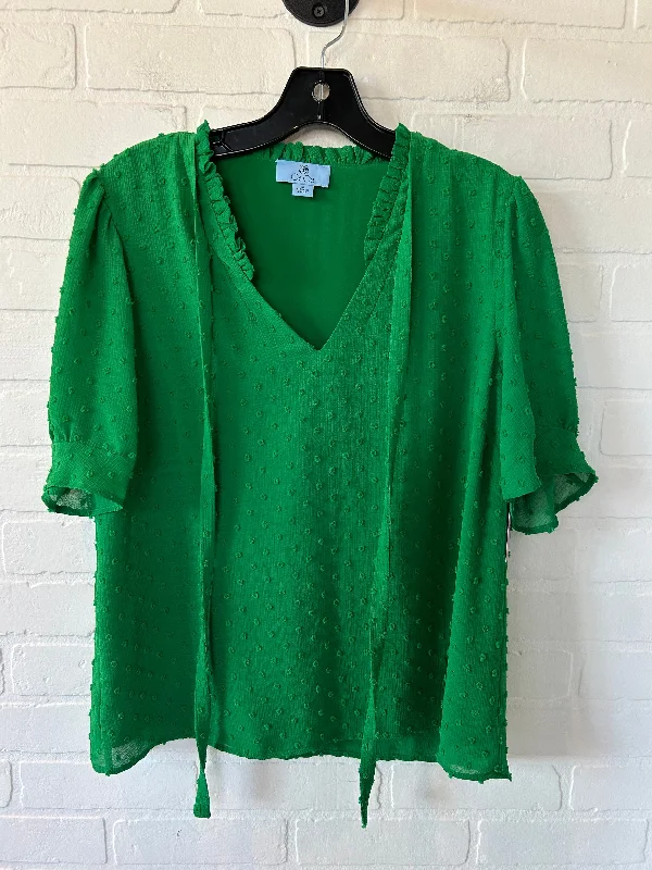 Green Top Short Sleeve Cece, Size M