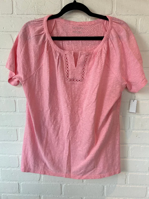 Pink Top Short Sleeve Talbots, Size M