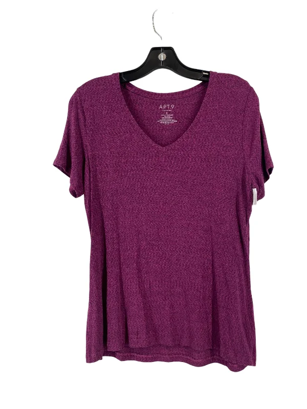 Purple Top Short Sleeve Apt 9, Size S