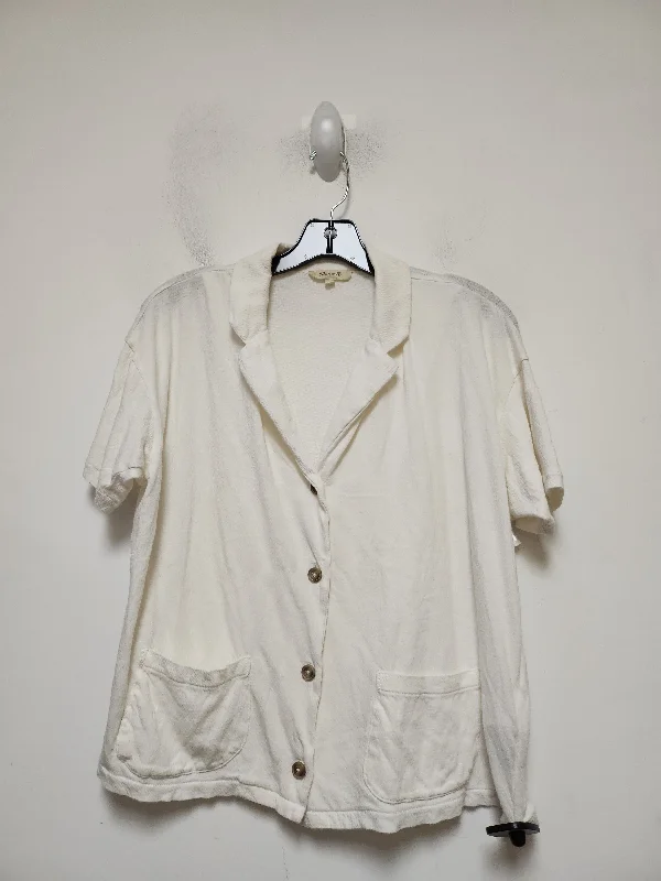 White Top Short Sleeve Madewell, Size Xs