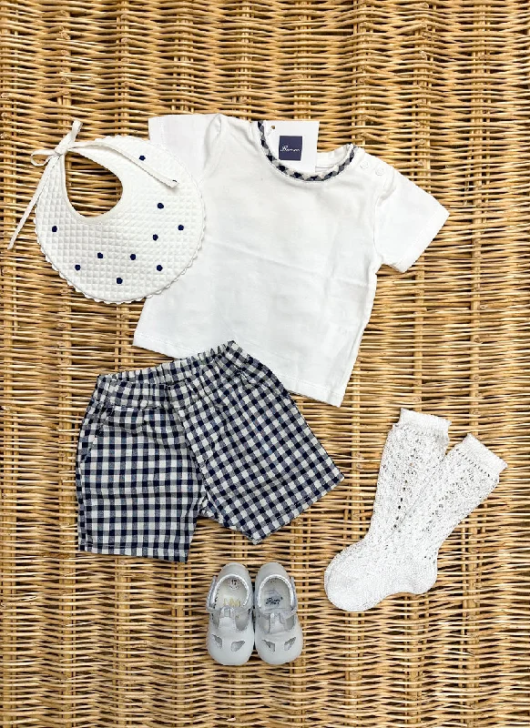 two-piece Checked jersey boyset