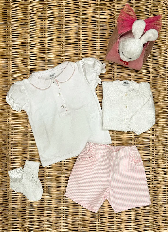 two-piece Striped Cotton Jersey Girlset