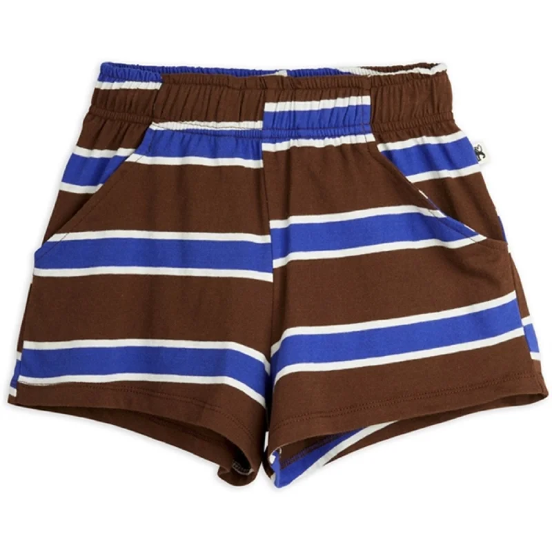 Mini Rodini Brown Stripe Aop Shorts