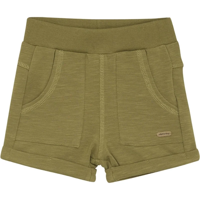 Minymo Olive Drab Sweatshorts