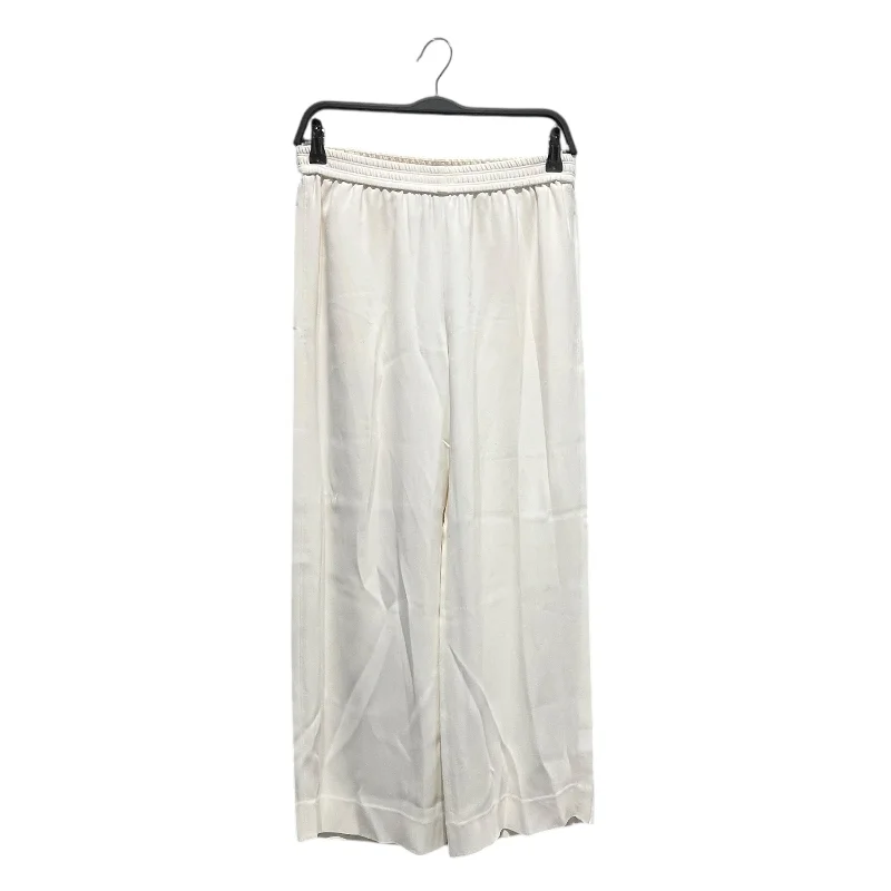 Helmut Lang/Bottoms/S/Silk/WHT/Silk Wide Leg Pant