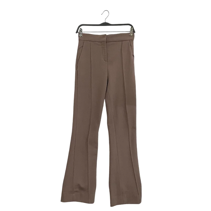 VALENTINO/Straight Pants/4/Wool/BEG/FRONT PLEAT WOOL BLEND TROUSER