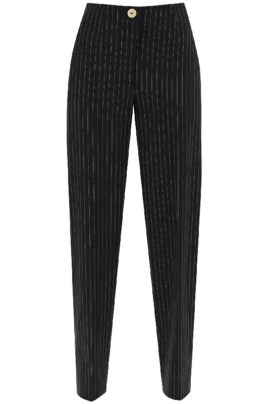 Ganni Women's Striped Tape Trousers