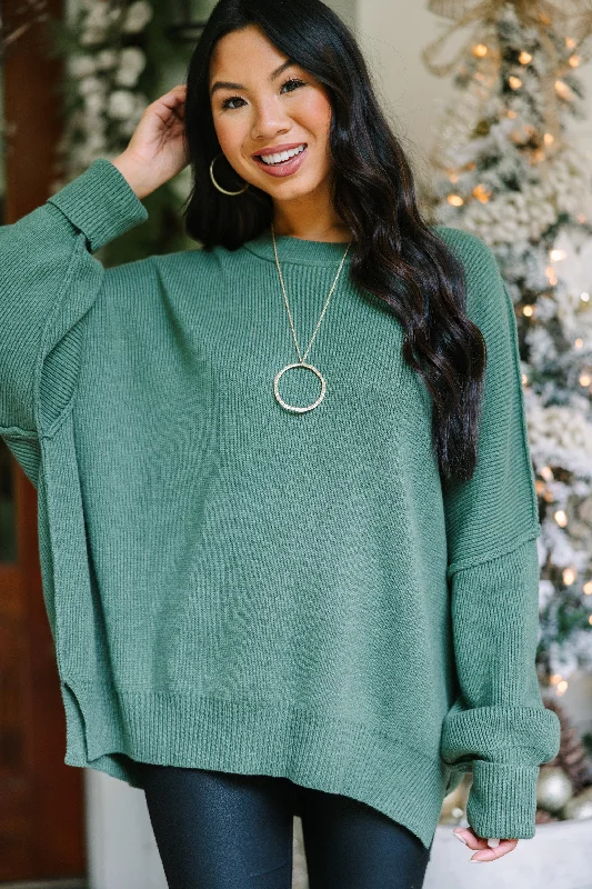 Give You Joy Light Olive Green Dolman Sweater